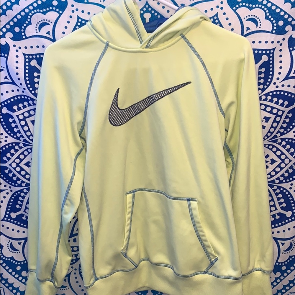 Yellow Nike hoddie